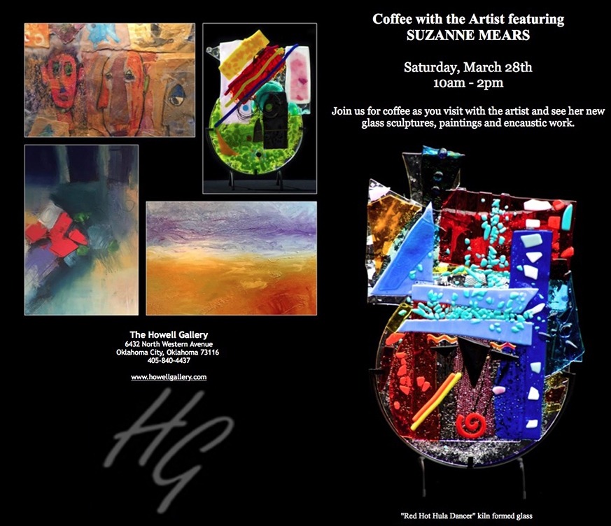 Inviation for "Coffee With the Artist" at Howell Gallery, Oklahoma City, OK